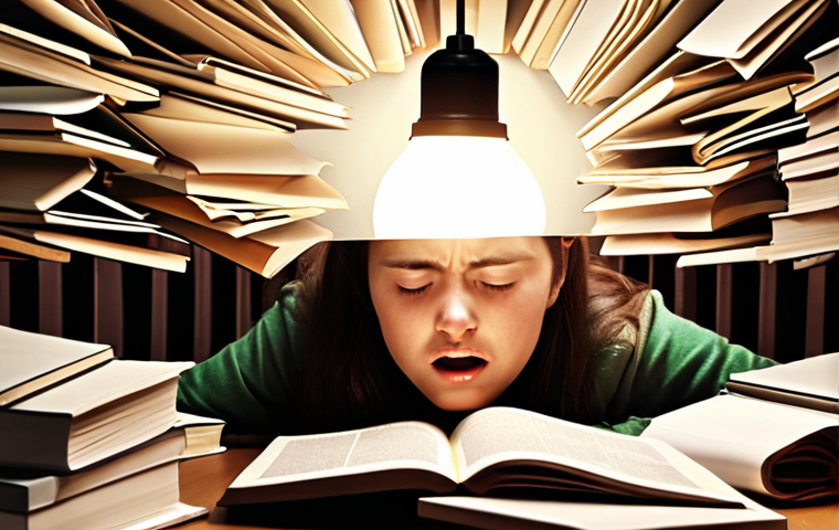 A vibrant, split-scene image illustrating a TESOL student's journey from overwhelm to clarity. On one side, a student is buried under a chaotic pile of TESOL textbooks and notes, looking stressed and lost. On the other side, the same student, now confident and focused, is actively engaging with past TESOL exam papers on a sleek laptop or tablet. Subtle visual cues like glowing analytical lines connecting concepts, abstract representations of AI and EdTech tools, and a "lightbulb" moment above their head symbolize deep understanding and modern teaching insights gained from this analysis. The overall mood shifts from frustration to empowerment and strategic learning.