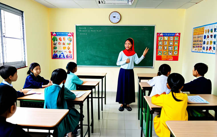 TESOL 교육에서 동기부여 기술 - **

"A vibrant and engaging TESOL classroom in Vietnam. Diverse students, all fully clothed and wear...