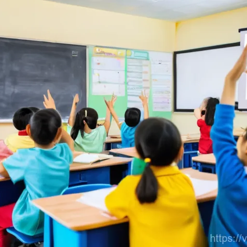 TESOL 자격증의 학술적 중요성 - **Prompt:** A vibrant and modern classroom setting in Vietnam, filled with a diverse group of attent...